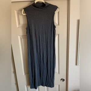 Cynthia Rowley midi charcoal sleeveless dress in M